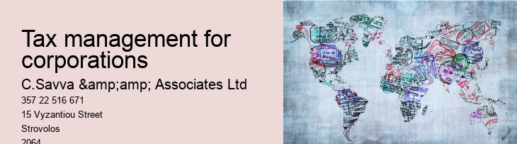 Tax management for corporations